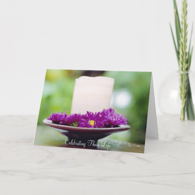 Carte Célébration de leur vie (Devant)