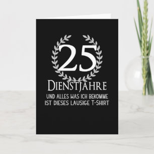 Carte Célébration d'entreprise pour les 25 ans de l'entr
