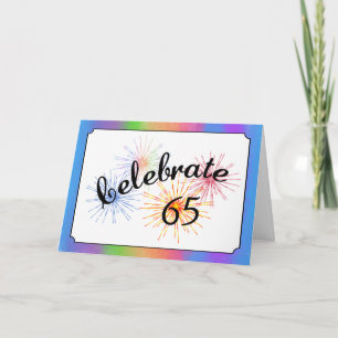 Carte Célébration du 65e anniversaire