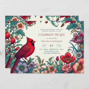 Carte Célébration du cardinal rouge du monument funérair