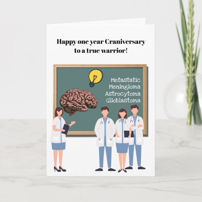 Carte Célébration du premier anniversaire (Devant)