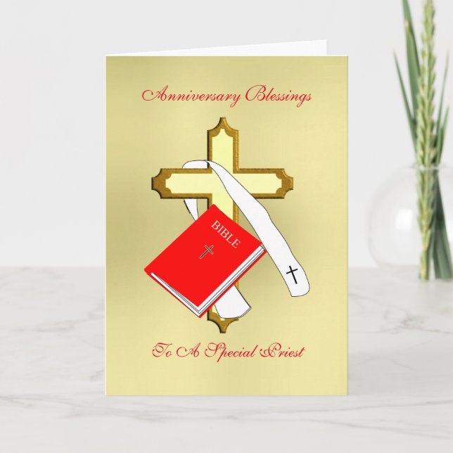 Carte Célébrations de l'Ordination du prêtre (Devant)