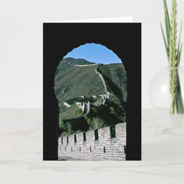 Carte Célèbre Grande Muraille de Chine - Pékin, Asie (Devant)