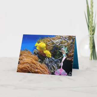 Carte Célèbre poupée habillée en Sirène