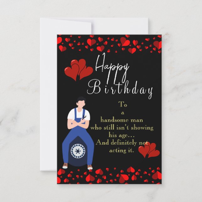 Carte Célébrer l'anniversaire du mari (Devant)