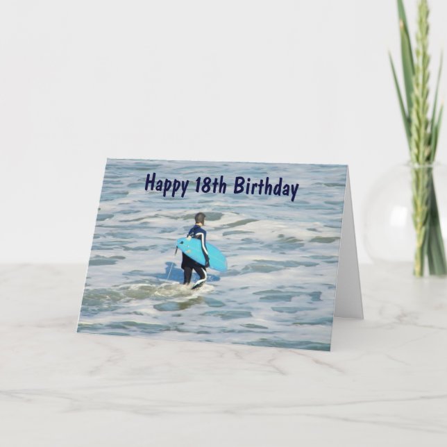 Carte CÉLÉBRER VOTRE **18e ANNIVERSAIRE** (Devant)