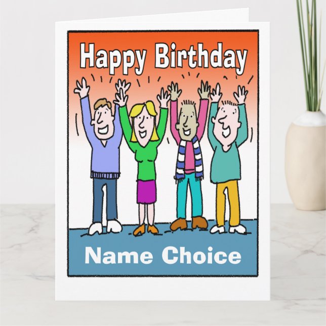 Carte Célébrez un anniversaire et personnalisez avec le  (Devant)