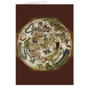 Carte céleste de la Planisphère vintage par Peter 