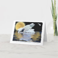 Carte CÉLESTE de PHOQUE de HARPÉ d'ENFANT