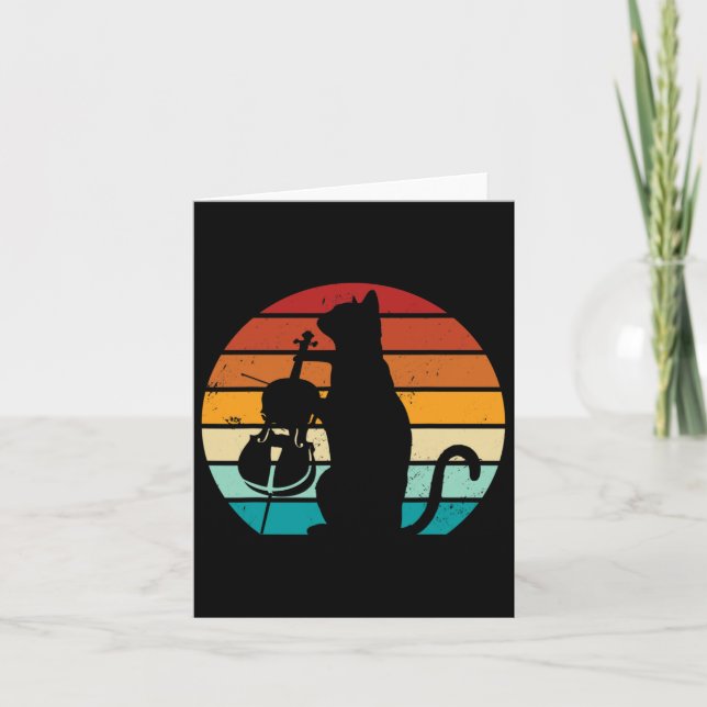 Carte Cello Chat Mème Offensive Mèmes Drôle Amour Chat (Devant)