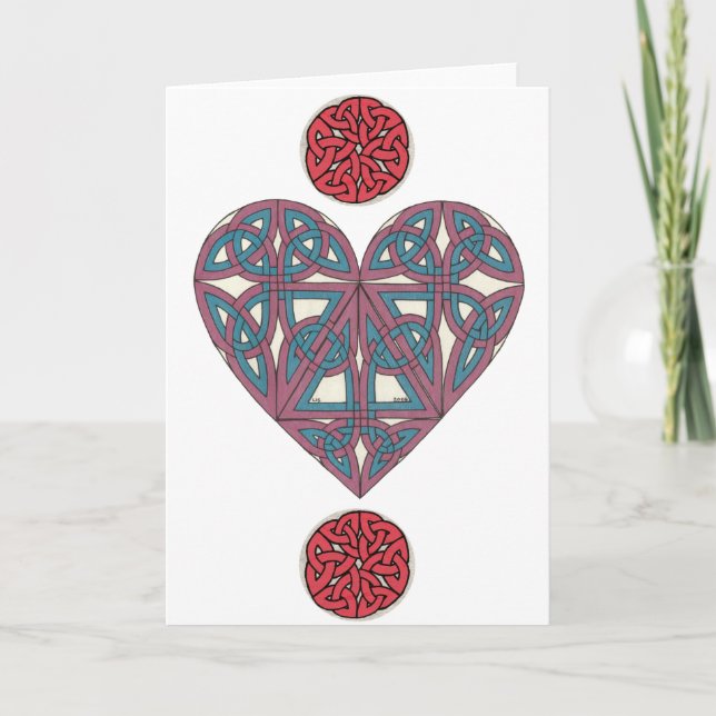 Carte celtique 2 de coeur (Devant)