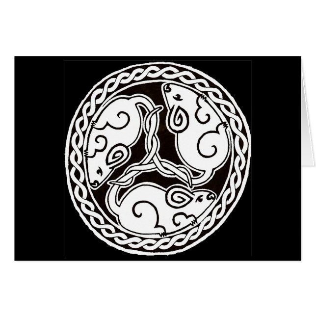 Carte celtique 2 de souris (Devant horizontal)