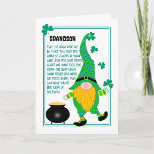 Carte celtique Leprechaun de Grandson St Patrick