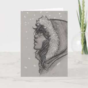 Carte Cendres et Neige - Fille en Fourrure