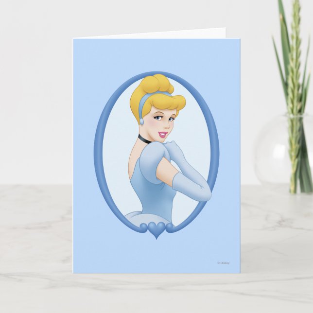 Carte Cendrillon dans le cadre (Devant)