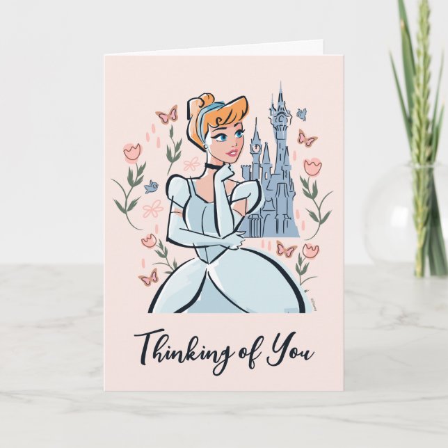 Carte Cendrillon et Château Badge stylisé (Devant)