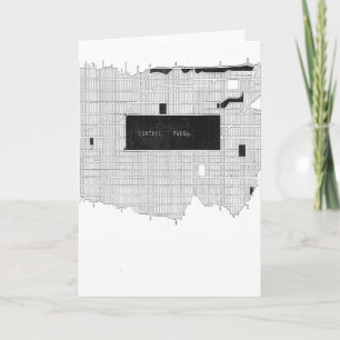 Carte Central Park New York 1880, vierge à l'intér