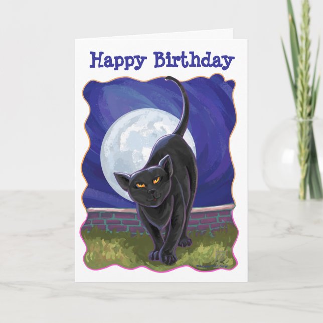 Carte Centre de la fête des chats noirs (Devant)