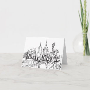 Carte Centre-ville NYE New York Vacances Souvenirs NYC C