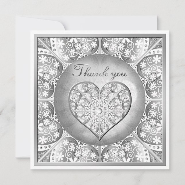 Carte Céramique gris dentelle (Devant)