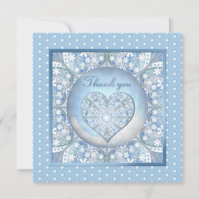 Carte Céramique Lace Bleu clair (Devant)