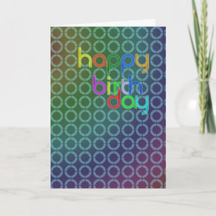 Carte Cercles d'anniversaire