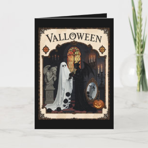 Carte Cérémonie de Valloween Fantôme et Personnage en Ro