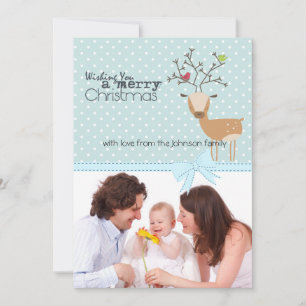 Carte Cerf aux oiseaux