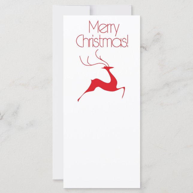 Carte Cerf de Noël (Devant)