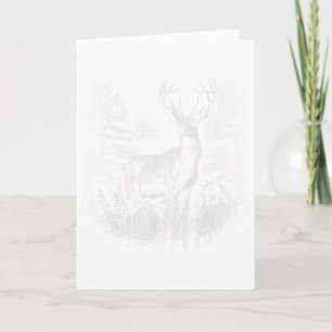 Carte Cerfs Dans La Forêt Nature Animaux Amoureux Des Ce