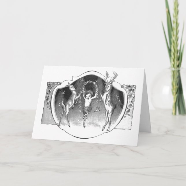 Carte Cerfs et Fauns Saturnalia (Devant)