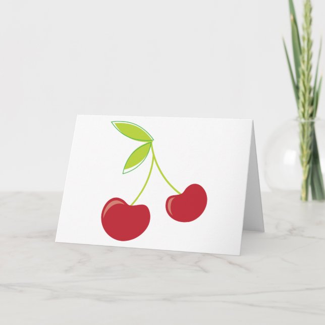 Carte Cerises rouges (Devant)