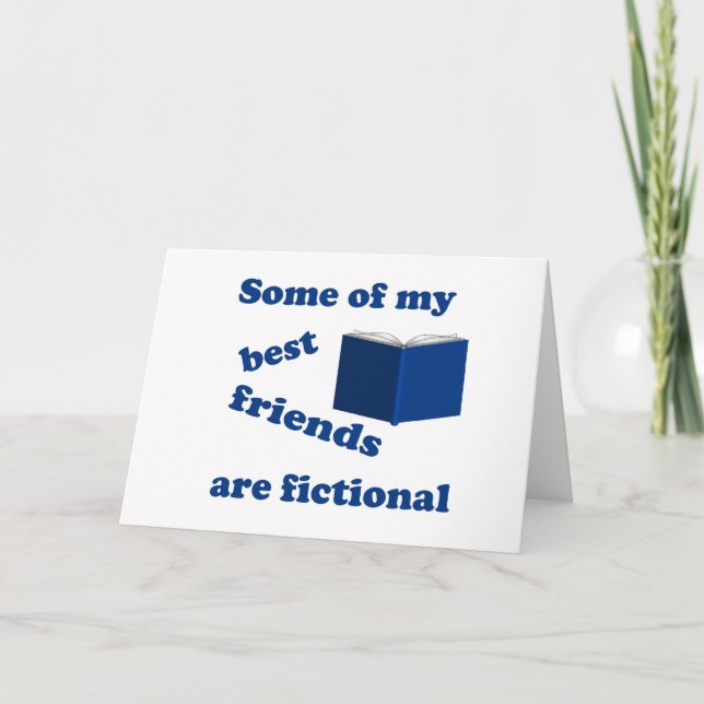 Carte Certains de mes meilleurs amis sont fictifs (Devant)
