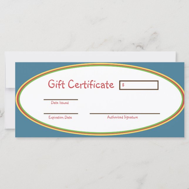 Carte Certificat cadeau Ark Child Care (Devant)