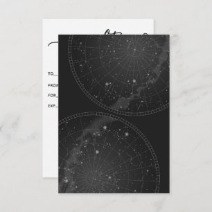 Carte Certificat cadeau Astrologie Graphique Constellati