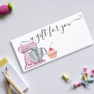 Carte Certificat Cadeau Boulangerie Pâtisserie Cup Cake