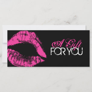 Carte Certificat cadeau d'artiste maquillage professionn