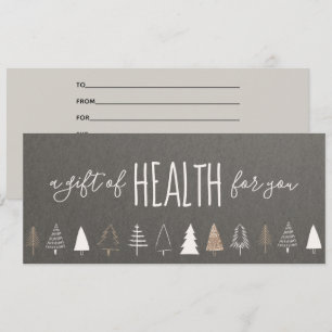 Carte Certificat cadeau de Noël Chiropratique