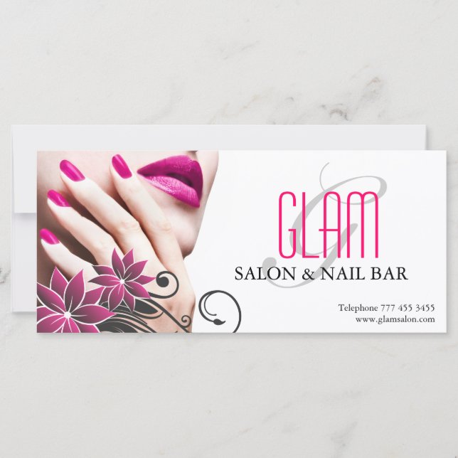 Carte Certificat cadeau de salon et de Spa (Devant)