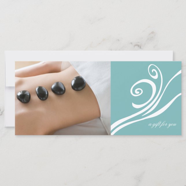 Carte Certificat-cadeau de Spa de jour ou de massothérap (Devant)