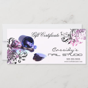 Carte Certificat cadeau de studio et de salon