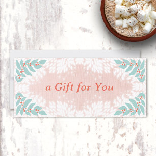 Carte Certificat cadeau de vacances Whimsical