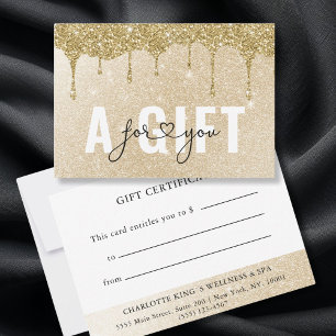 Carte CERTIFICAT CADEAU D'ENTREPRISE   Baisse de Parties