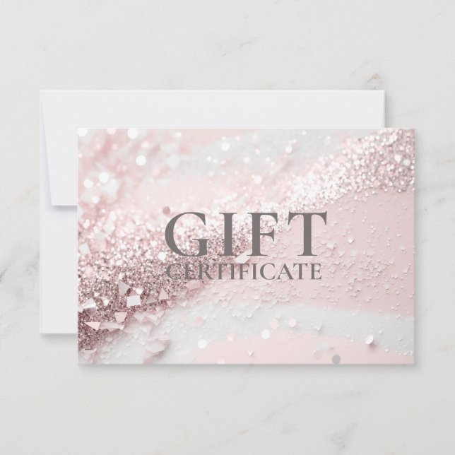 Carte CERTIFICAT CADEAU D'ENTREPRISE | Moderne | PARTIES (Devant)