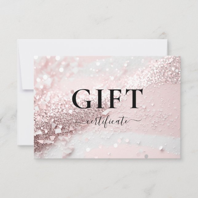 Carte CERTIFICAT CADEAU D'ENTREPRISE | Moderne | PARTIES (Devant)
