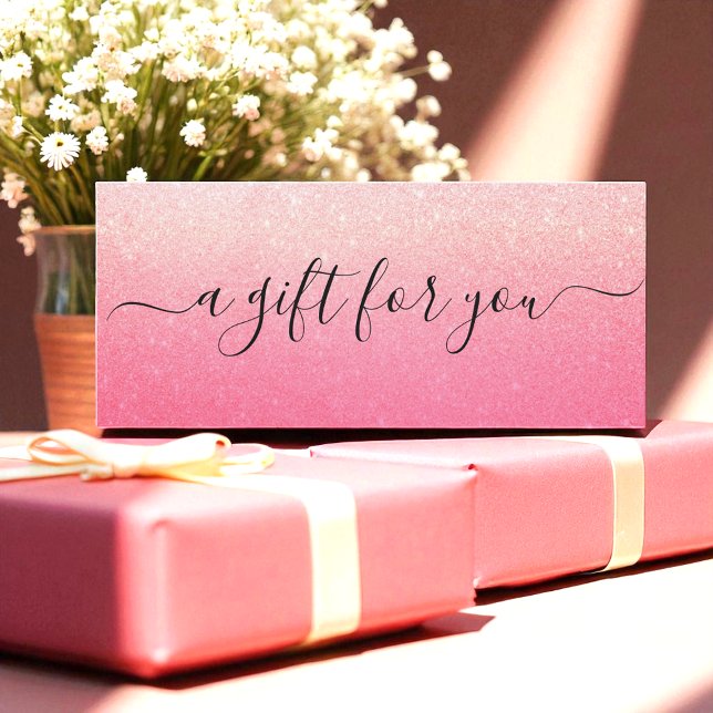 Carte Certificat cadeau d'entreprise Parties scintillant (Créateur téléchargé)
