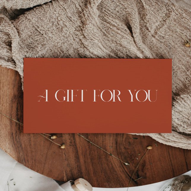 Carte Certificat cadeau élégant et simple (Créateur téléchargé)