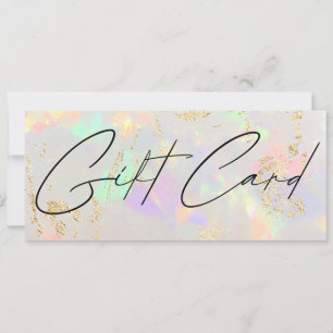 Carte certificat cadeau fond pierre d'opale