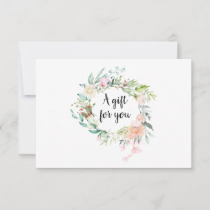 Carte Certificat cadeau Garland rose