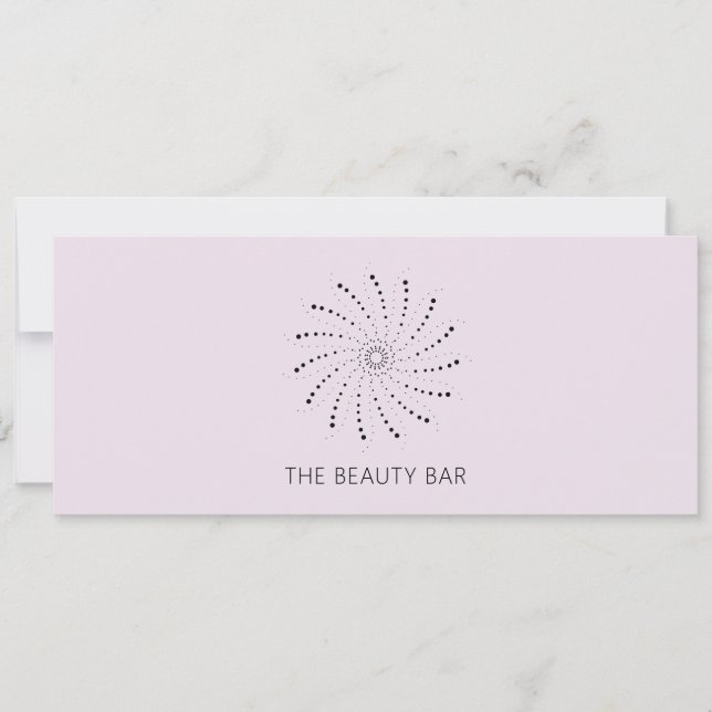 Carte Certificat cadeau Lilac Abstrait Fleur Élégant (Devant)